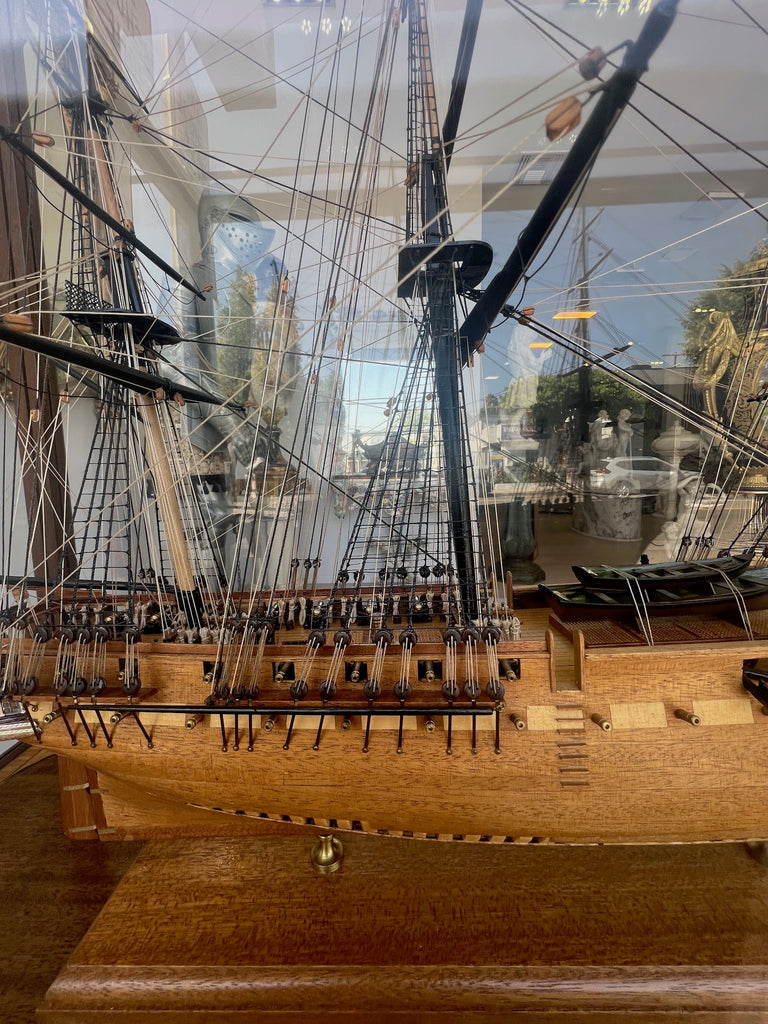 A Polychrome Ship Model of the American Frigate USS Constitution 'Old Ironsides'