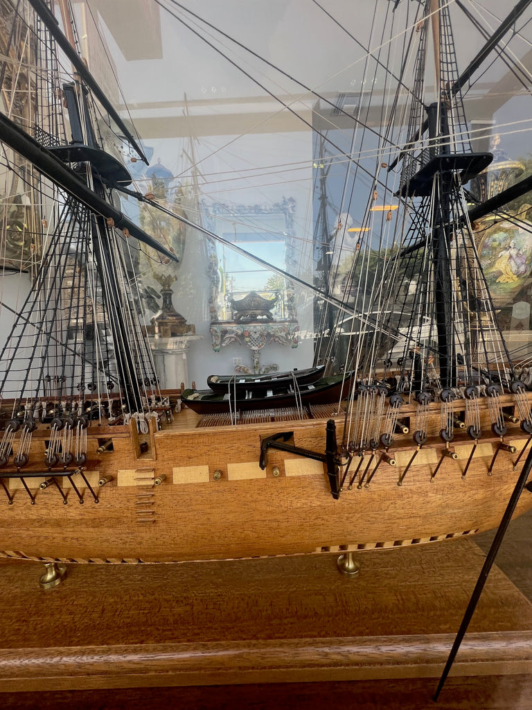 A Polychrome Ship Model of the American Frigate USS Constitution 'Old Ironsides'