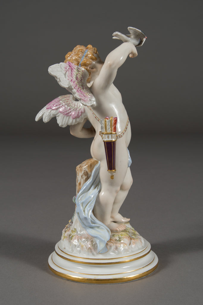 A Meissen Porcelain Figure of Cupid by Heinrich Schwabe