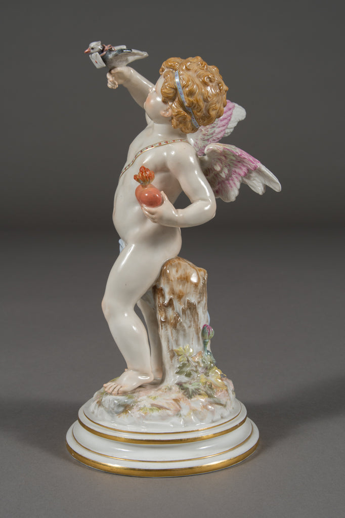 A Meissen Porcelain Figure of Cupid by Heinrich Schwabe